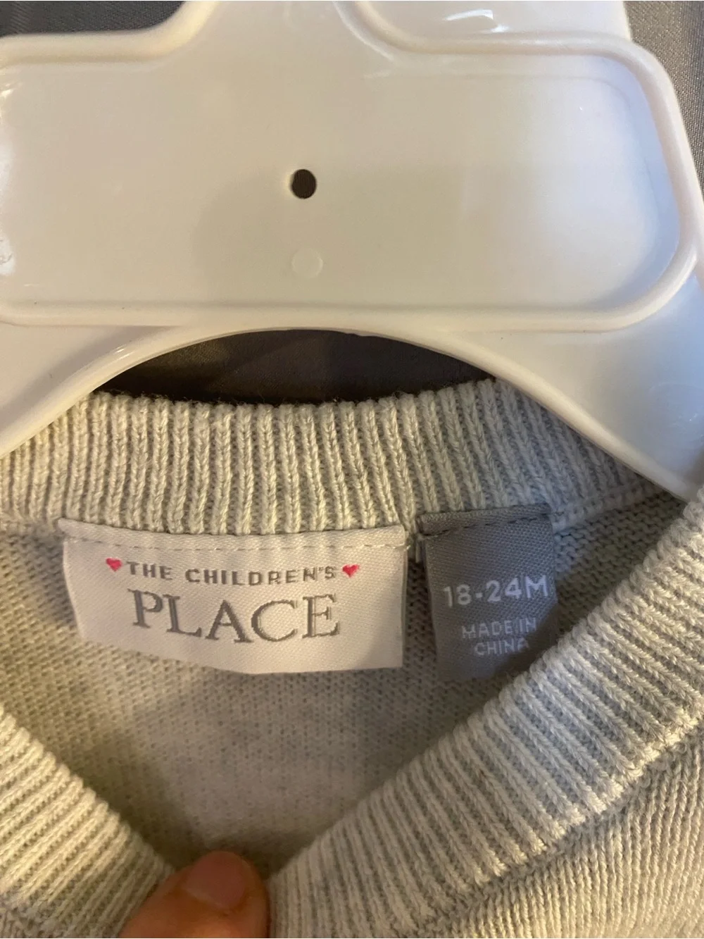 The Children's Place Cream Sweater with Pink Sequin Fox